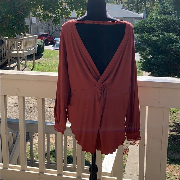 Free People Shimmy Shake V-Back Lettuce Edge Top - Picture 3 of 7